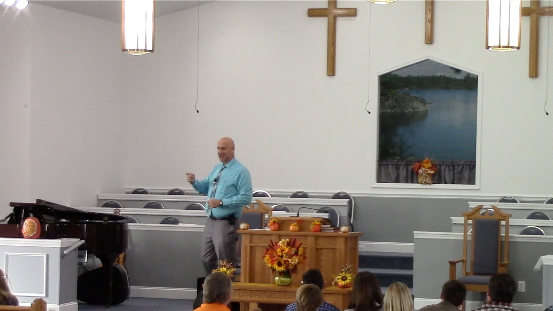 Steve Moore preaching.