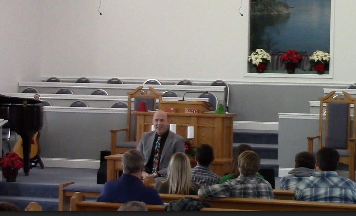 Steve Moore preaching.